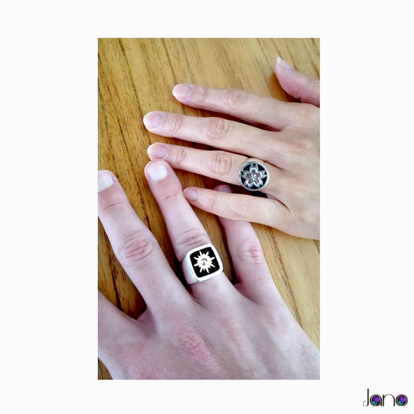 Anillos de Sellos Personalizados – Plata 925 con Diseño Único