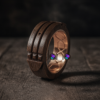 anillo atlante en madera de palo santo y cobre